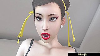 Chun Li And 3d Animated - Riding Her Male Partner