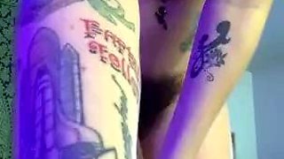 SMALL TIT BRUNETTE TATTOOED TEEN GIRLFRIEND CAUGHT IN SHOWER