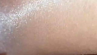 Dani Rubs His Big Dick on Sexy Legs of His Partner in Amazing Tan Pantyhose