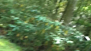 Country Rednecks at It Again Bent Over Huge Tree