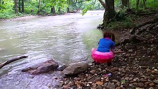 Kaley: Upskirt at River