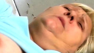 Big-ass granny anal sex with young stud