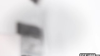 Lustful babes fucks male sex addict