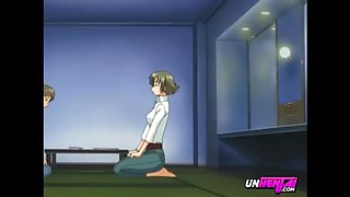Shy Virgin Boy Gets Taught How To Fuck By Busty Stepsister - Uncensored Hentai