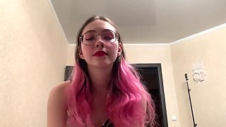 Pink-Haired Girlfriend in Wild Cum-Filled Passion Heat