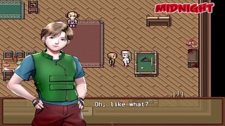 Big-boobed mom in an animated zombie retreat adventure