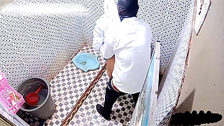 Fucking in the Toilet Doggy Style