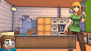 Minecraft-themed manga porn with Jenny mod