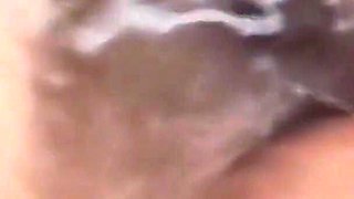 Big Cumshots on Mature Step Mother's Hairy Pussy From Her Son's Friends