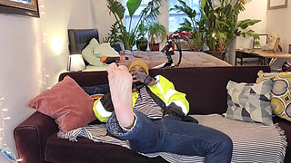 Kennie Jai Strips and Teases and Jerks for You After Work