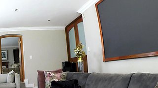 Cute Skinny 18yo Ebony Rides Big Cock