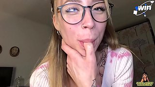 Hot Blonde In Glasses Sex Video