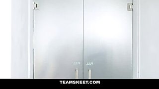 Naughty Teen Babysitter Takes BBC Hardcore - Tit Sucking & Deep Throat Action