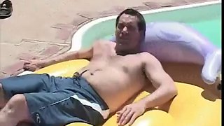 Babysitter Fucks her Boss by the Pool