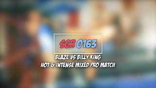 Sgr0163 Blaze Vs Billy King - Hot and Intense Mixed Pro Match