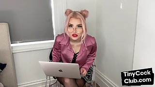 SPH amateur doll humiliates small cocks in solo video