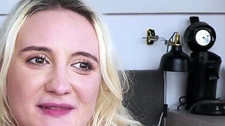 Blonde teen double penetration