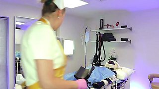 Latex Nurse Gives Sounding Catheterisation And Anal