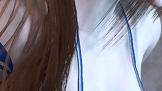 3D Hot Cosplay Model Teasing the Old Dick to Fuck Her Pussy in the Bathroom