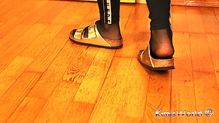 Sheer Nylon Soles & Toes in Action