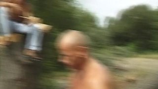 Busty German MILF Pussy Smashed at Beach