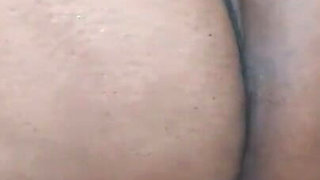 Trying Out My New Tight Black Thong
