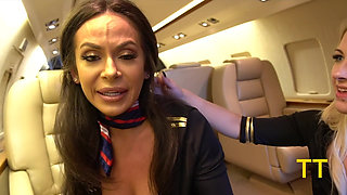 Triple BJ by Horny Pj Flight Attendants Kiki, Willow & Emma