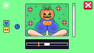 Human man with big dick fucks a pumpkin girl with big boobs and get married