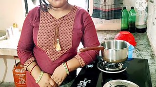Indian Desi Neighbor Boy With Kitchen