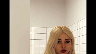 Unexpected cafe accidents in hentai style