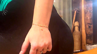 Ass Slaps & Cameltoe Play on the Bench