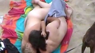 Sex on the beach starring my aunt (voyeur)