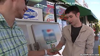 Shy Stud Fucks Horny Zach Lexander Against An Suv In An Abandoned Car Lot - Mickey Drake And Zach Alexander