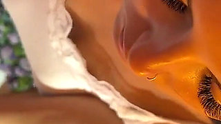 All Natural Big Tits Skinny Long Legs Brunette Makes a Big Cock Guy Moans with Long Tease