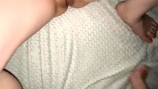 Amateur Petite Russian Teen Takes Cumshot on Ass - POV Close Up