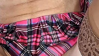 First Time Teen in Mini Skirt Gets Fisted
