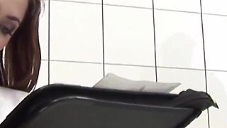 Military Black Guy Destroy His White Doctor Pussy and Asshole in Her Cabinet