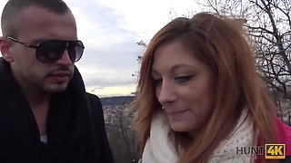 Hunt4k. bewitching red haired with incredible breasts is blessed to