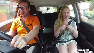 Pussyeaten British babe rides and sucks off her instructor