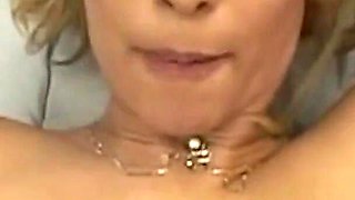 Seeing a Huge Cock in the Gloryhole Made the Cheating Blonde Want to Suck It