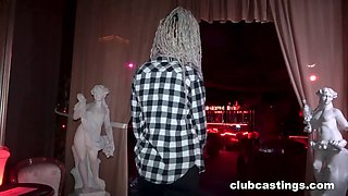 Hippie Lillie Blue fucked with her DreadLocks by the Owner at ClubCastings