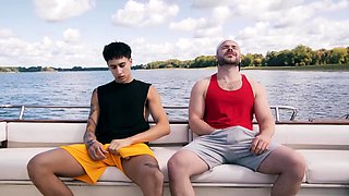 Marcus McNeil and Angel Elias jerk off together