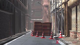 3DXPassion featuring chick's extreme deepthroat porn