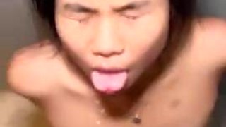 The biggest cumshot on a 18yo cute Thai Cumpilation 4