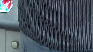 I Found My Stepson Jerking off and I Let Him Cum on My Ass with My Jeans on