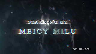 sexy teen latina meicy milu firts DP BBC hard domination