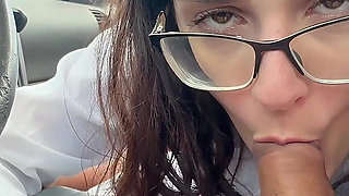 I Got Caught Giving "therapy" in His Car.. in Public