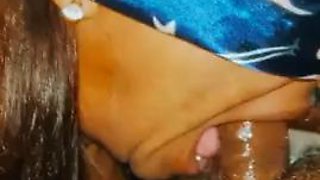 The sperm was squirted into the wifes deep throat