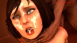 Hentai Bioshag - starring Holes Elizabeth: Blowjob, Anal  Interracial Porn