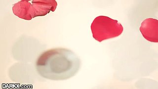 Blonde Surprises Ebony BF In The Bath - XEmpire